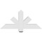 Ekena Millwork Kennewick Architectural Grade PVC Gable Bracket, 36"W x 16 1/2"H x 4"D x 4"F, 11/12 Pitch GBP036X17X0404KEN00 - alternate 3